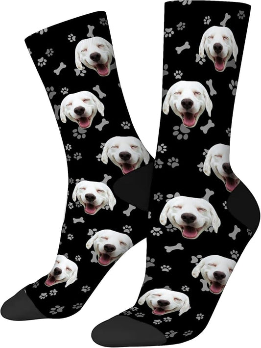 D-Story Custom Face Socks, Personalized Photo Picture on Socks, Unisex Athletic by Enjoy-yjl