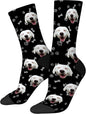 D-Story Custom Face Socks, Personalized Photo Picture on Socks, Unisex Athletic by Enjoy-yjl