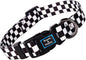 Roses&Poetry Dog Collar with Colourful Checkered Patterns, Adjustable Durable by RosesPoetry