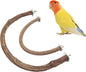 2 Pack Bird Perch Stand, Natural Wood U Shape Parrot Stand Pole, Bird Cage by Jinkoozz