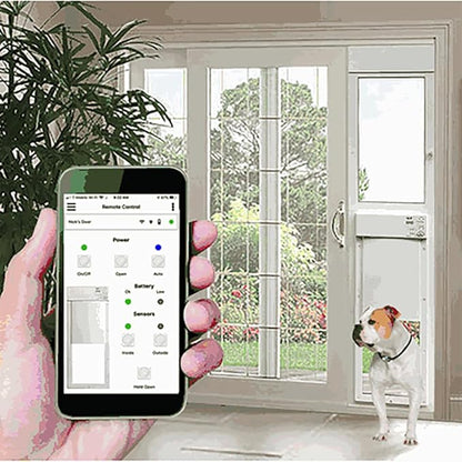 Power Pet WiFi Automatic Sliding Glass Patio Pet Door by High Tech Pet - Image 2