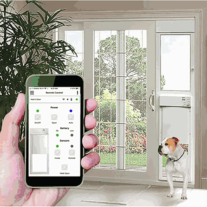 Power Pet WiFi Automatic Sliding Glass Patio Pet Door by High Tech Pet - Image 5