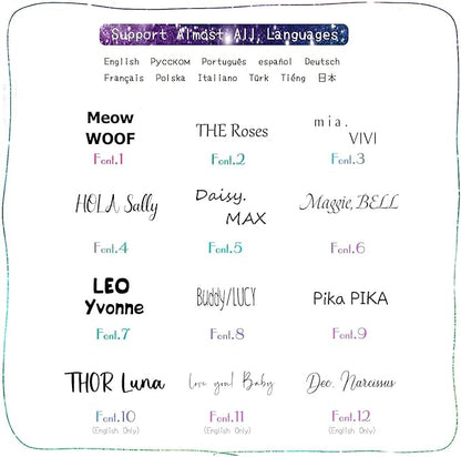 HM001 Cats Dogs ID Tags Personalized Lovely Symbols Pets Collar Name - Image 5