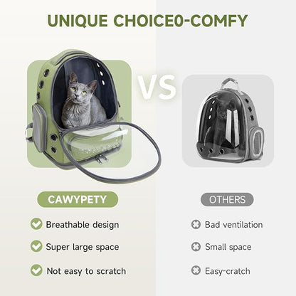 Cat Backpack Carrier, Breathable Cat Carrier Large Space Bubble Pet Backpack - Image 2