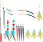 Cat Toys for Indoor Cats, 13 Packs Interactive Cat Wand Toy Set by YULOYI