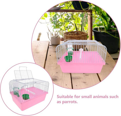 Portable Bird Travel Cage for Small Birds Parrots Lovebirds - Image 7