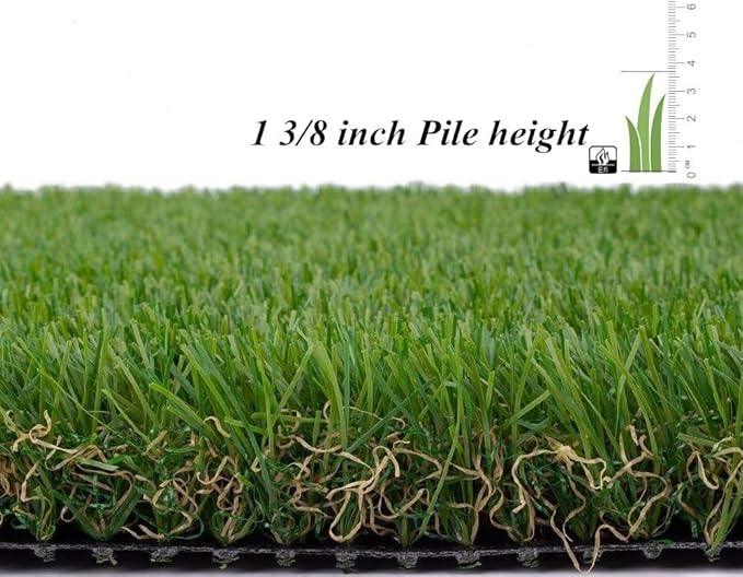 ALTRUISTIC Artificial Grass 1FTX17FT, Realistic Fake Grass Deluxe Turf - Image 2