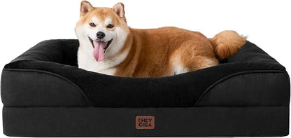 EHEYCIGA Orthopedic Dog Bed for Large Sized Dog, Waterproof Liner & Washable by EHEYCIGA