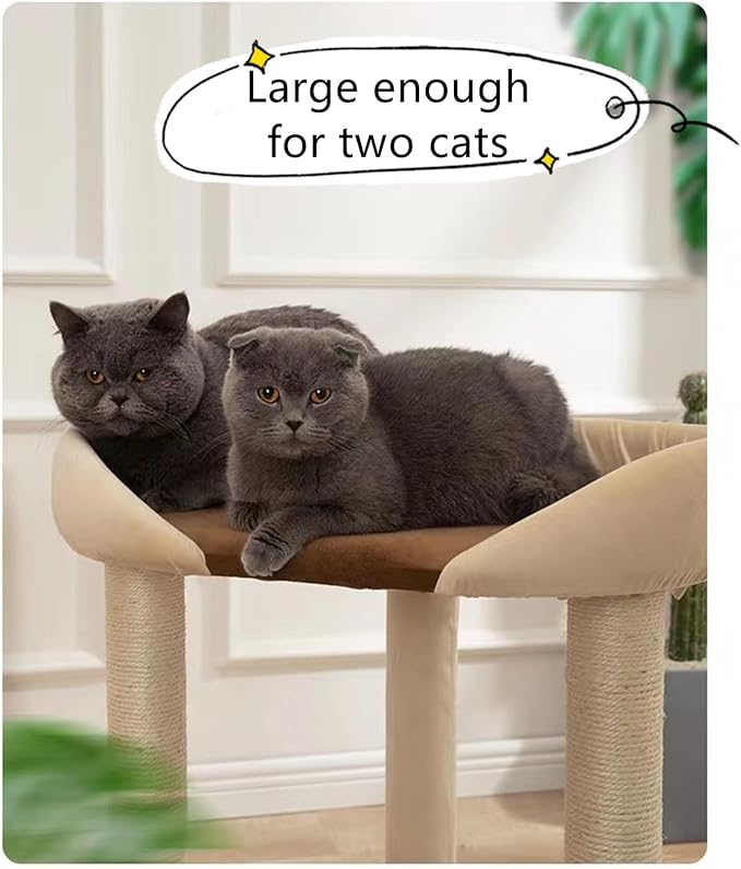 SHENGOCASE Modern Cat Tree Tower, Extra Large Platform Couch Sofa Bed - Image 9