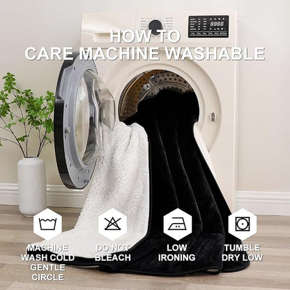 Waterproof Blanket for Couples – Ideal for Couch & Bed Splash Proof Sherpa Throw - Image 8