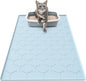 Silicone Cat Litter Trapping Mat, Large Waterproof 34" X 22" Cat Litter Box Mat by Garoopion