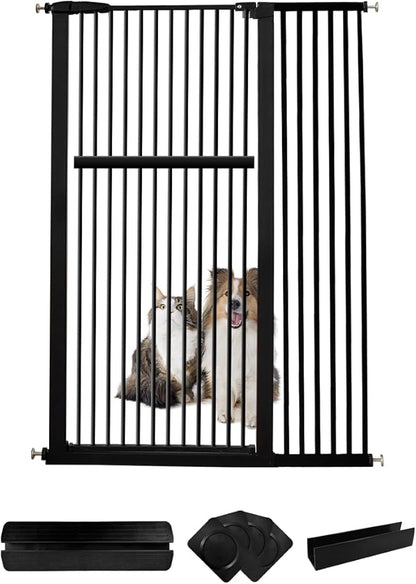 Lumizone Extra Tall Pet Gate 55.12" High Pressure Mounted 42.52"-46.64" Extra by Lumizone