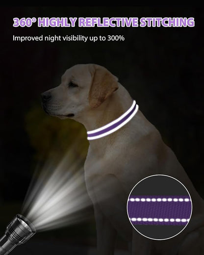 Joytale Large Dog Collar, Reflective and Adjustable Nylon Pet Collar - Image 5