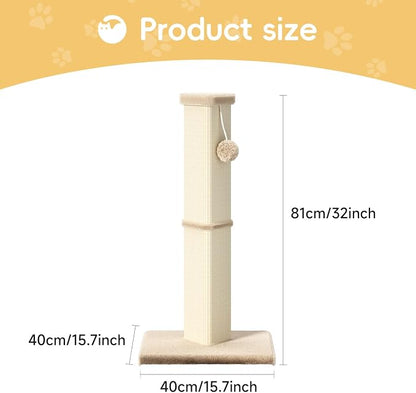 Cat Scratching Post, 32 Inch Tall Scratching Post - Image 7