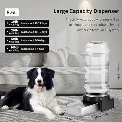 Marchul 2.3 Gallon Dog Water Dispenser, Large Dog Water Bowl Dispenser - Image 6
