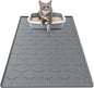Cat Litter Box Mat, Large 34" X 22" Cat Litter Mat, Waterproof Silicone Pad by Garoopion