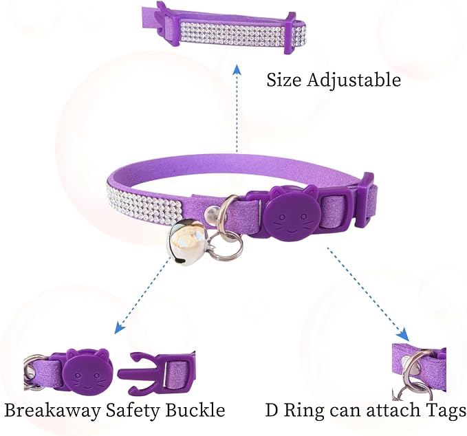 Rhinestone Cat Collar Breakaway - Image 3
