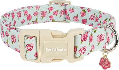 Dog Collar for Small Dogs, Spring &Summer Theme Blue Small Dog Collars by Unknown