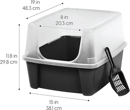 IRIS USA Large Cat Litter Box - Image 2