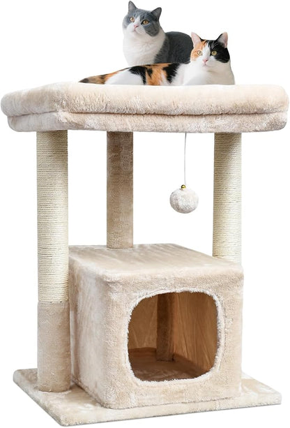 SYANDLVY 27" Cat Tree for Indoor Cats, Activity Tower by SYANDLVY