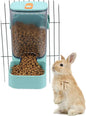PODOO 34oz Rabbit Food Dispenser, Bunny Feeder Bowl, Large Hanging Automatic by PODOO