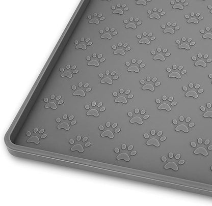 Ptlom Pet Placemat for Dog and Cat, Mat for Prevent Food and Water Overflow by PTLOM