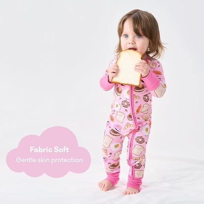 pureborn Baby Infant Boys Girls Sleeper Snug Fit Viscose from Bamboo Pajamas - Image 3