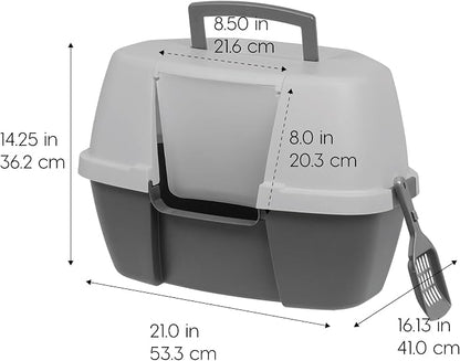 IRIS USA Corner Cat Litter Box Enclosure - Image 2
