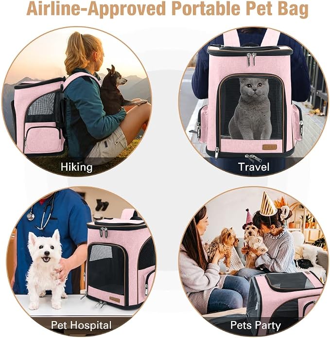 Lekereise Pet Carrier Backpack Expandable Cat Backpack Carrier - Image 5