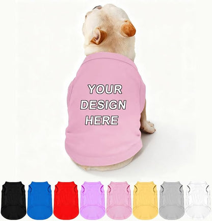 Custom Dog Shirt Pet T Shirts for Small Medium Large Dogs Customized Clothes by Plmoknijb