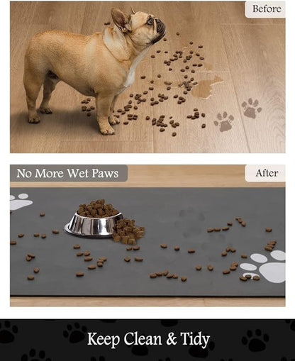 PADOOR Pet Feeding Mat-Absorbent Dog Mat - Image 3