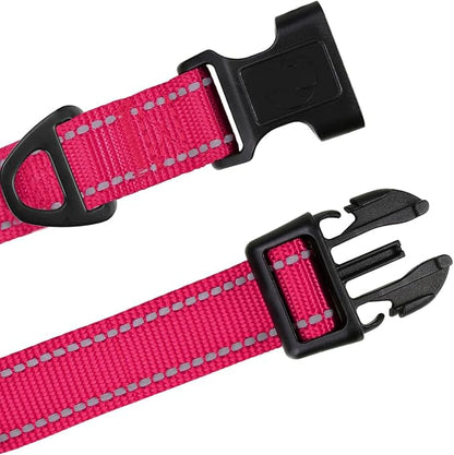 TagME Small Dog Collars, Adjustable Reflective Nylon Pet Collar - Image 4