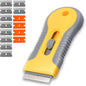 Razor Blade Scrape with 15pcs Extra Blades, Scraper Tool, Razor Blade by WEGAZ