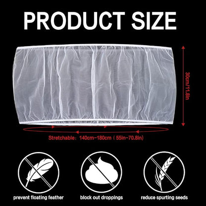 Soft Airy Bird Cage Net Cover, Bird Cage Seed Catcher, Skirt Guard Gauze - Image 2