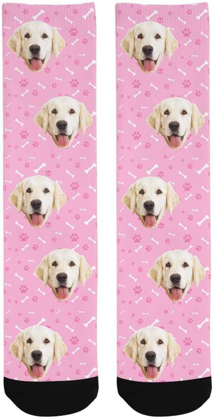 MyPupSocks Custom Personalized Photo Pet Face Socks, Cat and Dog Tracks Paws - Image 4