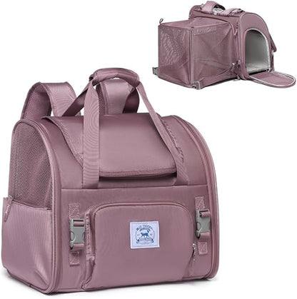 Pet Backpack Carrier for Small Dogs Medium Cats, Breathable and Collapsible by ioviewforpet