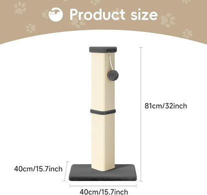 Cat Scratching Post, 32 Inch Tall Scratching Post - Image 7
