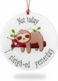 Sloth Gifts for Women, Sloth Ornament, Christmas Ornament 2025 Funny Lazy by NELXI