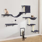 Cat Wall Shelves, Space-Saving Wall-Mounted Cat Climber Set by SLFYFC
