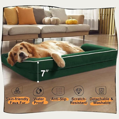 Orthopedic Large Dog Bed Washable, Orthopedic Emerald Dog Beds - Image 6