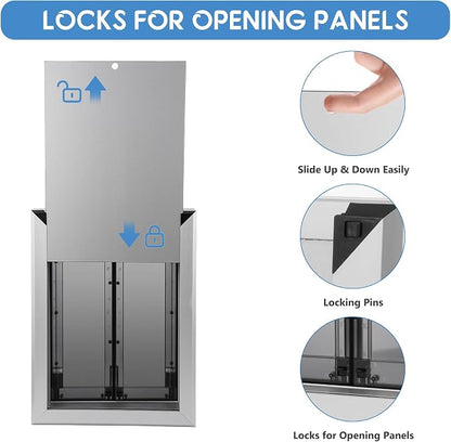 Large Dog Door, Weatherproof Aluminum Dog Door - Image 5