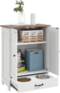 PawHut Pet Feeding Station, Elevated Dog Bowls, Dog Food Storage Cabinet by PawHut