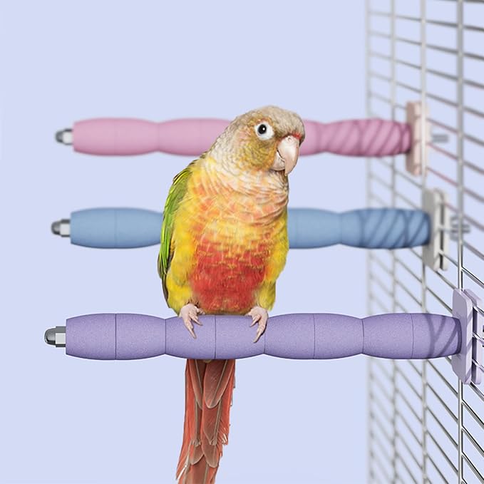 Bird Perch Stand Toy – Abrasive Surface Ceramic Paw Grinding Stick – Parrot - Image 7