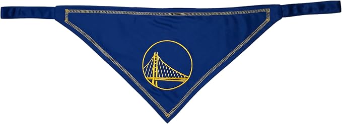 Pets First NBA Golden State Warriors TIE Bandana, Size Small/Medium. Dog - Image 2