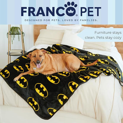 Franco Pet Batman DC Comics Bat Shield Logo Super Soft Cozy Waterproof - Image 6