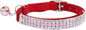 THAIN Rhinestones Cat Dog Collar Soft Velvet Safe Adjustable Collar Bling by THAIN