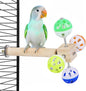 Bird Stand Perch Toy with Rotating Balls, Bird Toys by Matutinus