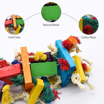 RUBY.Q 2 Pack Large Parrot Toy, 20in Bird Parrot Toy, African Grey and a - Image 2