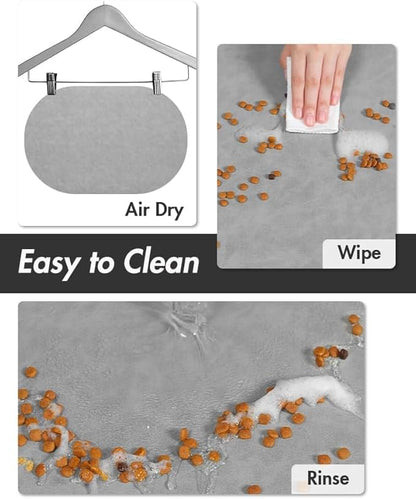 Absorbent Dog Food Mat-Dog Mat for Food and Water Bowl, Quick Dry Pet Food Mat - Image 3