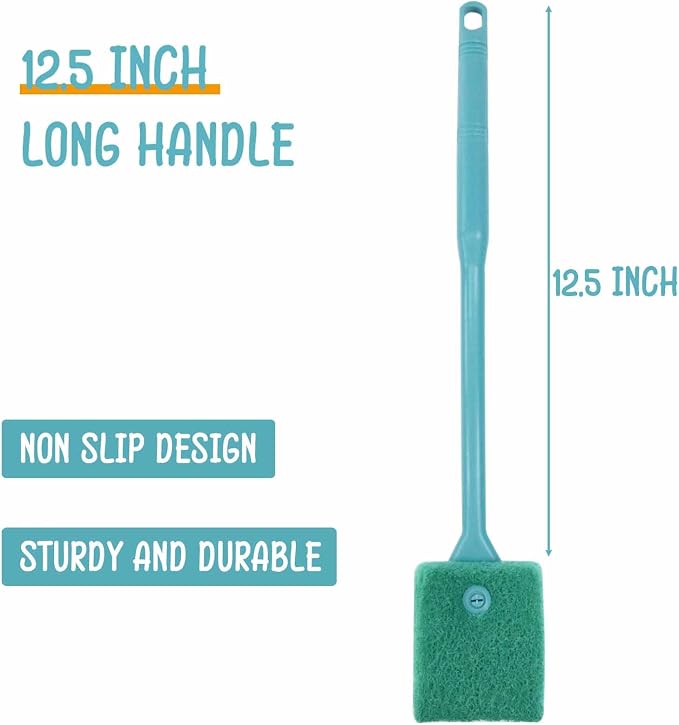 Fish Tank Cleaning Tools, Aquarium Brushes, Fish Tank Sponge Cleaner - Image 2